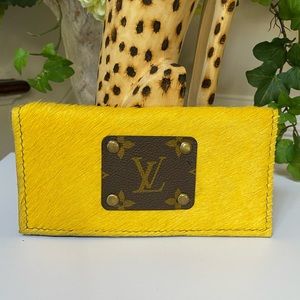 LV Yellow Calf Hair Wallet